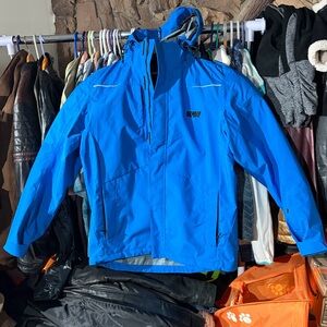 Men's Blue Hooded Jacket